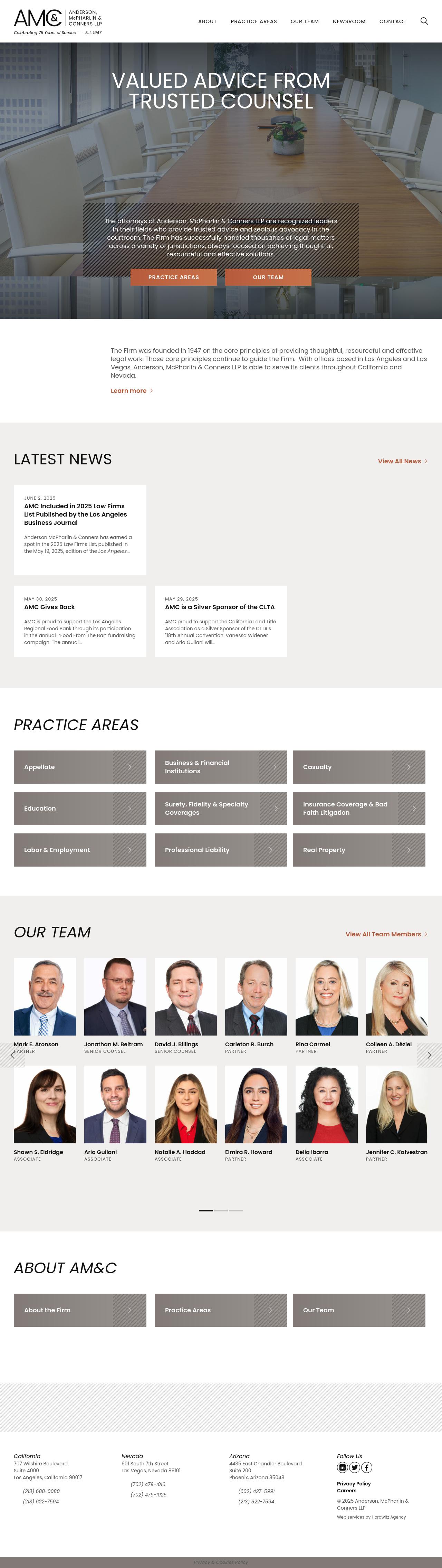 Anderson, McPharlin & Conners LLP - Los Angeles CA Lawyers