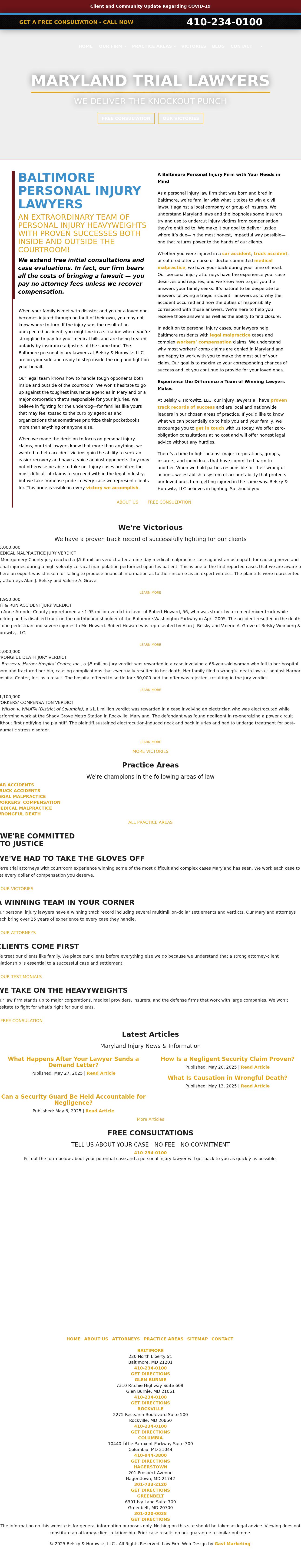 Belsky, Weinberg & Horowitz, LLC - Columbia MD Lawyers