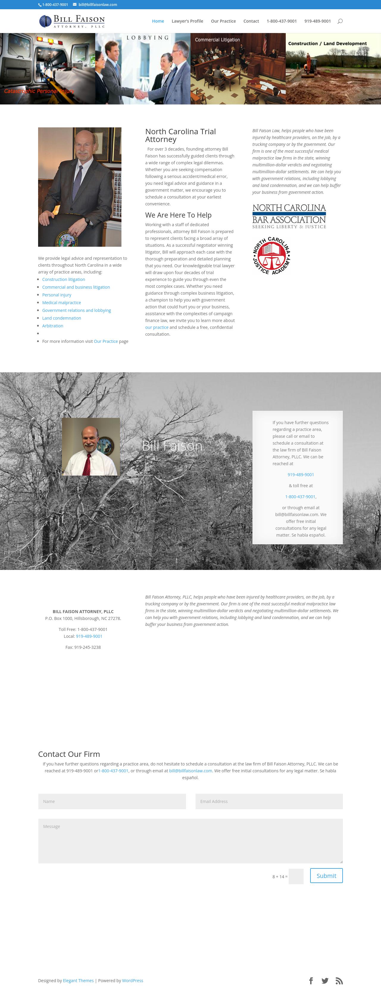 Bill Faison Attorney, PLLC - Durham NC Lawyers