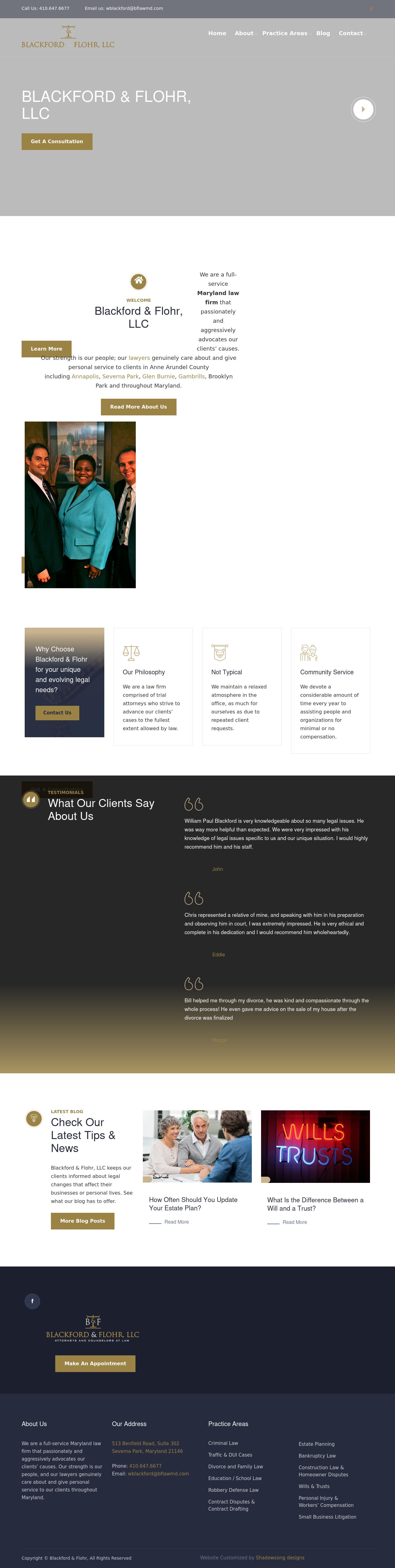 Blackford & Flohr, LLC - Towson MD Lawyers