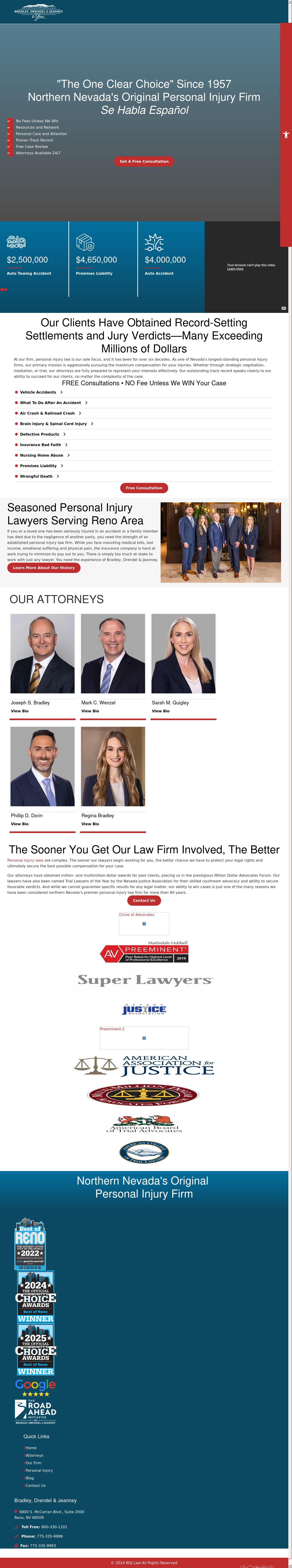 Bradley Drendel & Jeanney - Reno NV Lawyers