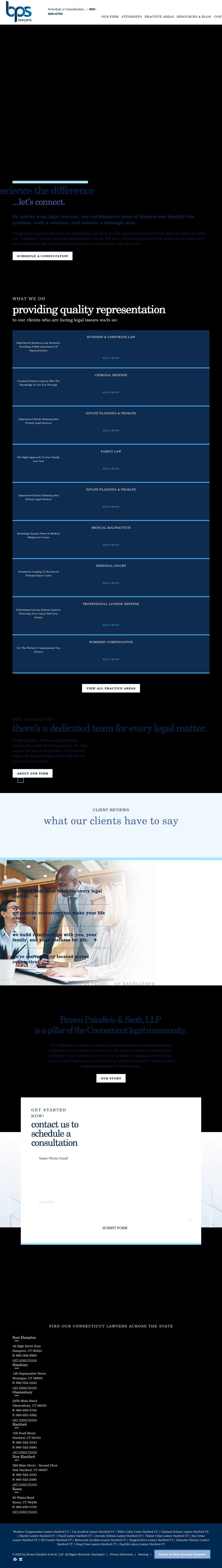 Brown Paindiris & Scott, LLP - Bristol CT Lawyers