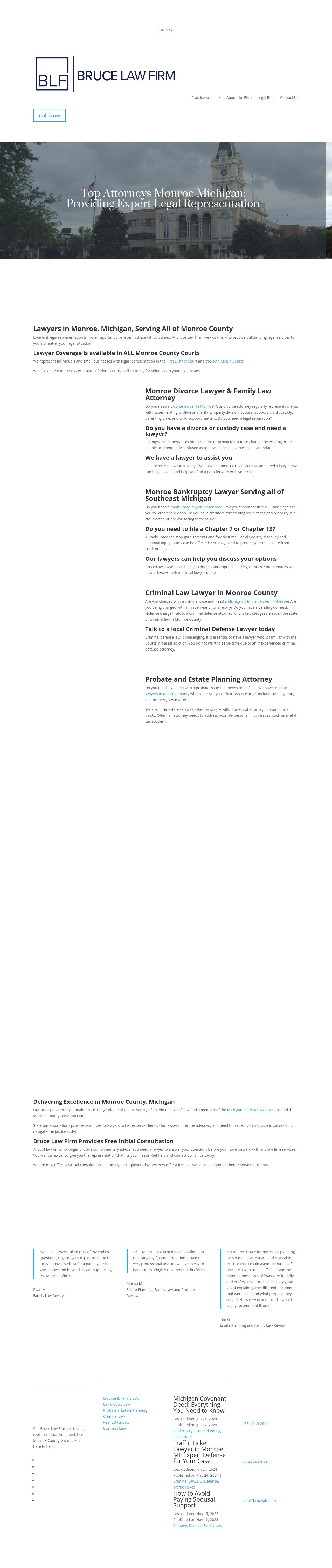 Bruce Law Firm - Monroe MI Lawyers