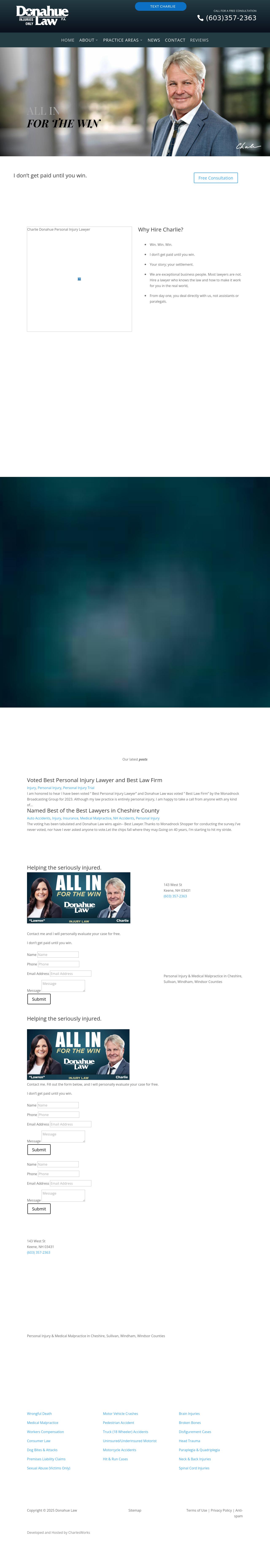 Charlie A. Donahue, Donahue Law, P.A. - Keene NH Lawyers