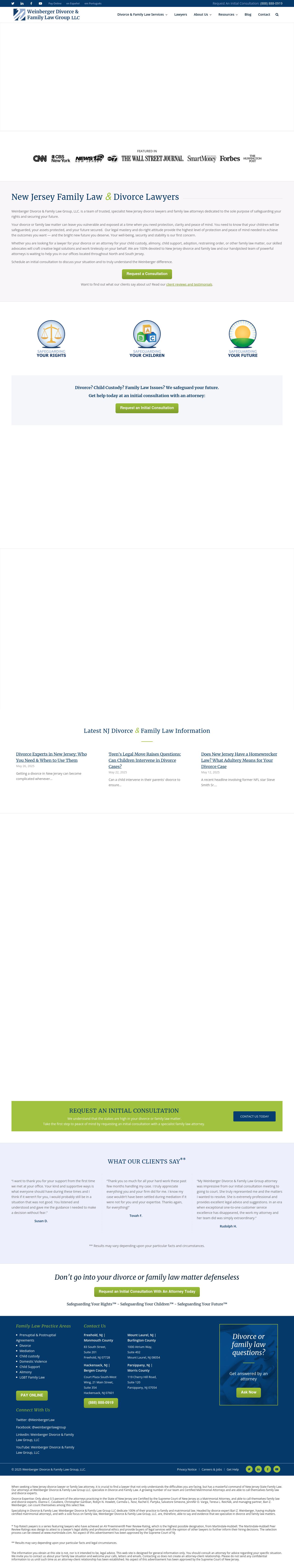 Weinberger Divorce & Family Law Group LLC - Mount Laurel NJ Lawyers