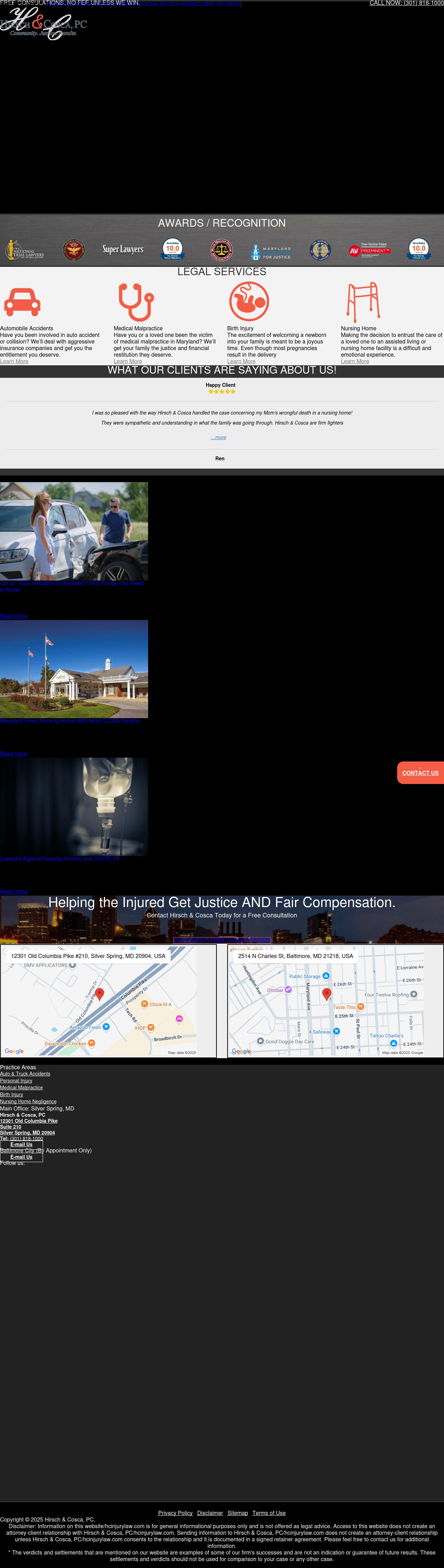 Hirsch & Cosca, PC - Silver Spring MD Lawyers