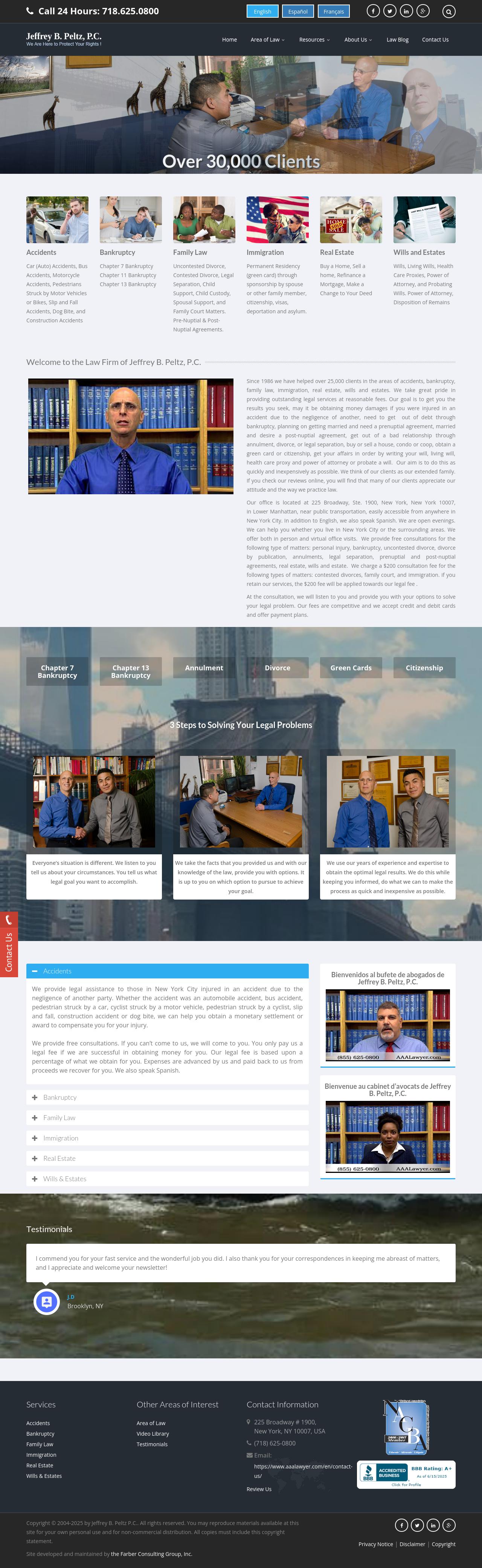 Jeffrey B. Peltz, P.C. - New York NY Lawyers