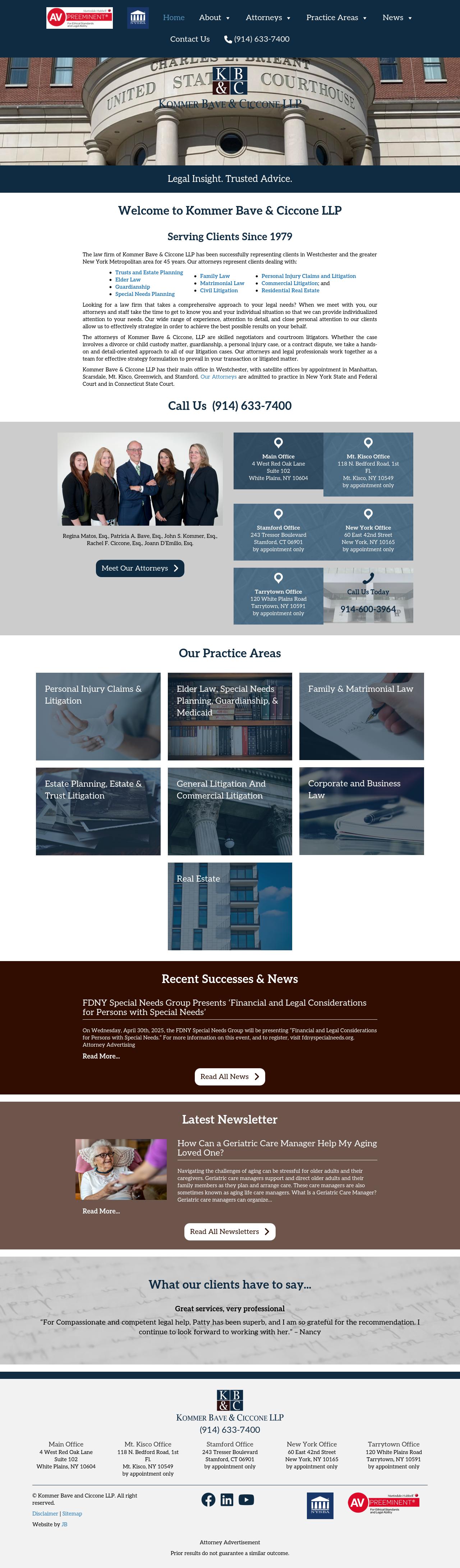 Kommer Bave & Ollman LLP - New York NY Lawyers