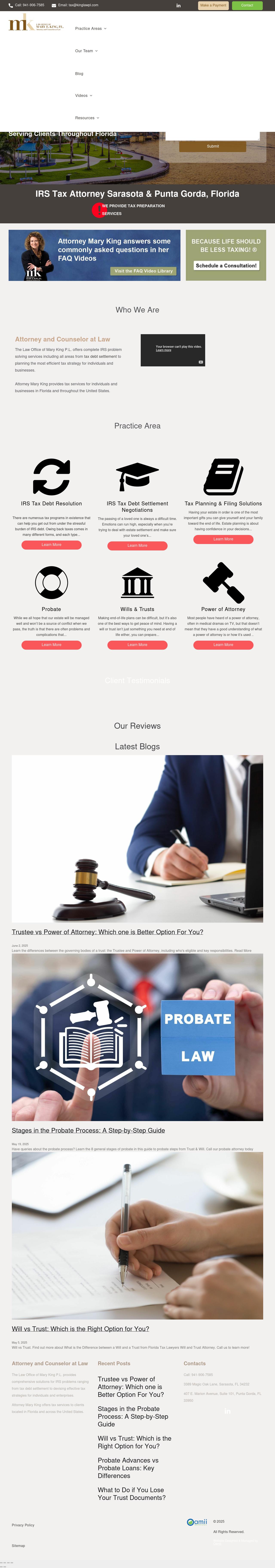 Law Office Of Mary E. King P.L. - Sarasota FL Lawyers