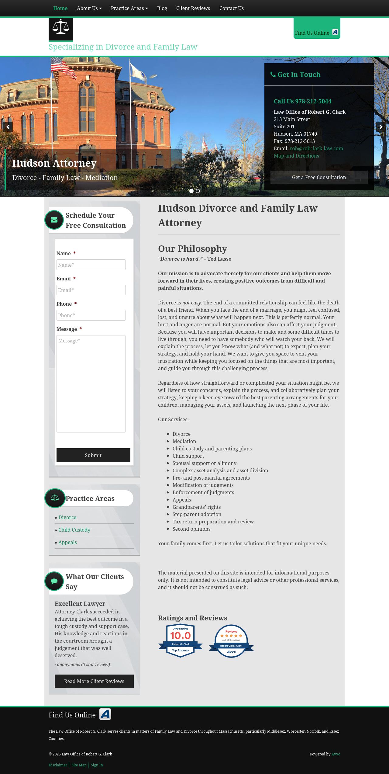 Law Office of Robert G. Clark - Hudson MA Lawyers