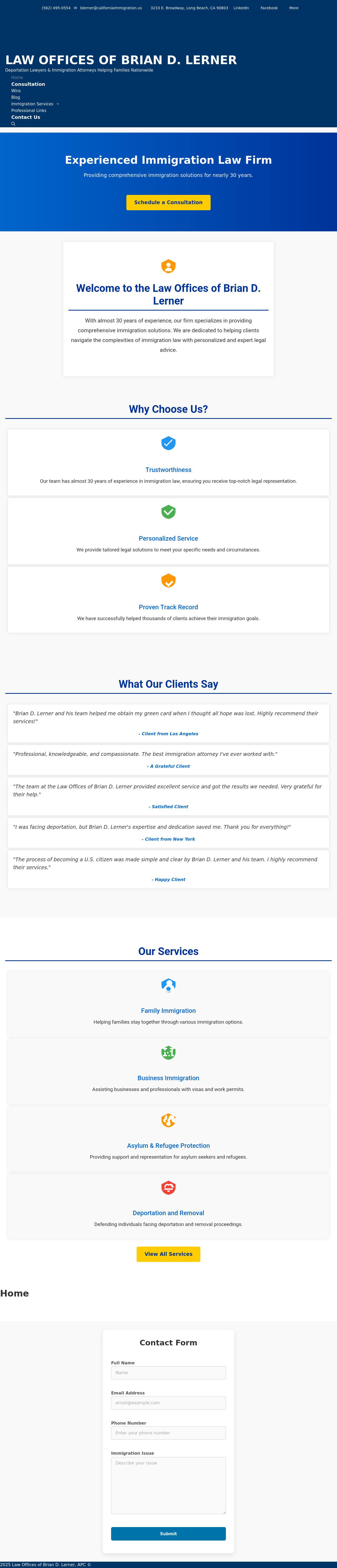 Law Offices Of Brian D. Lerner, APC - Long Beach CA Lawyers