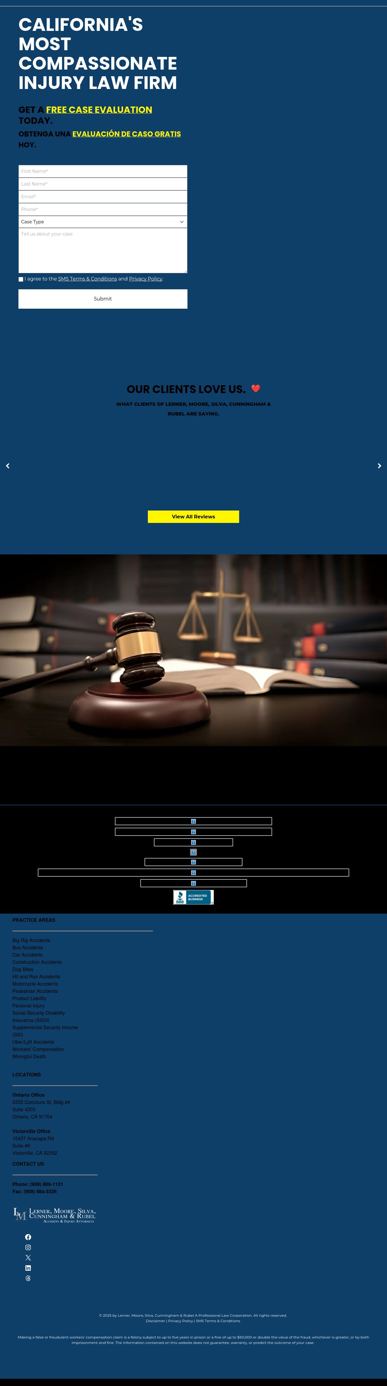 Lerner, Moore, Silva, Cunningham & Rubel A Professional Law Corporation - San Bernardino CA Lawyers