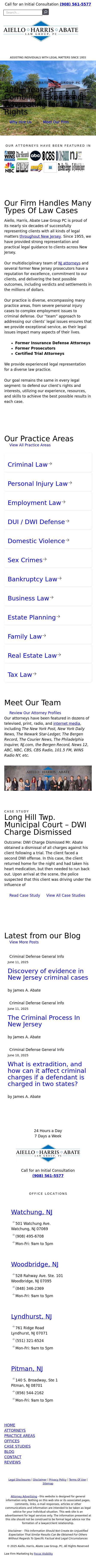 Aiello, Harris, Marth, Tunnero, Pastor & Schiffman, PC Attorneys At Law - Lyndhurst NJ Lawyers