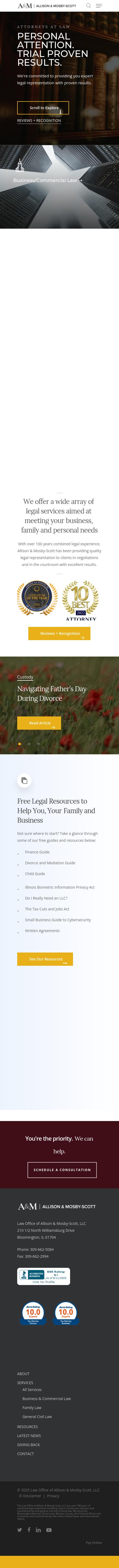 Allison & Mosby-Scott Law Office - Bloomington IL Lawyers