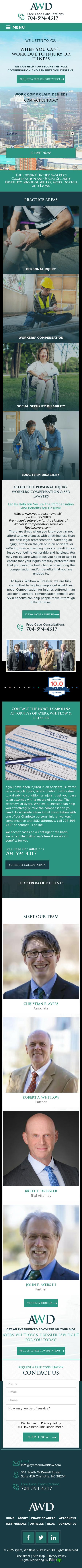 Ayers, Whitlow & Dressler - Charlotte NC Lawyers