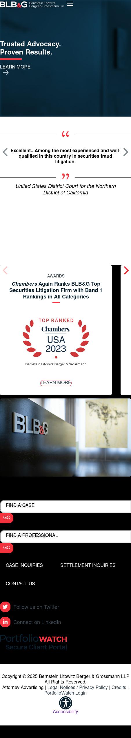 Bernstein Litowitz Berger & Grossmann LLP - New Orleans LA Lawyers