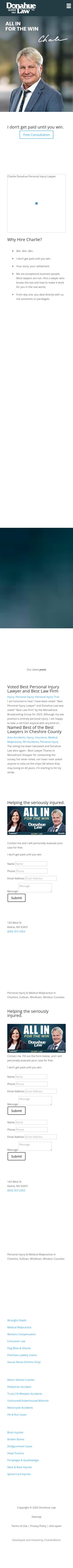 Charlie A. Donahue, Donahue Law, P.A. - Keene NH Lawyers