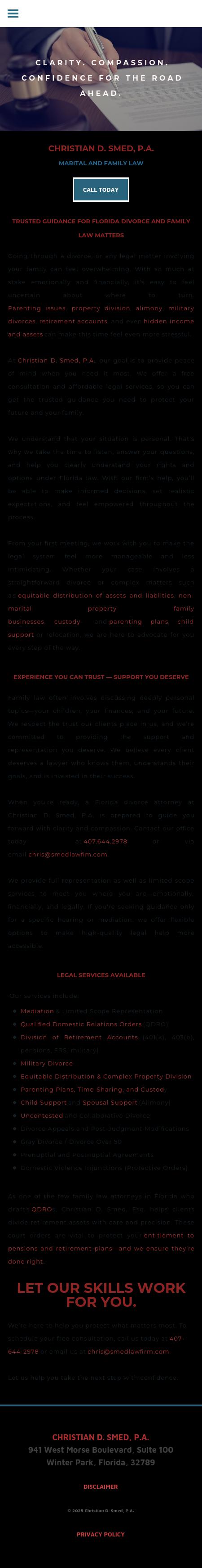 Christian D. Smed, P.A. - Winter Park FL Lawyers