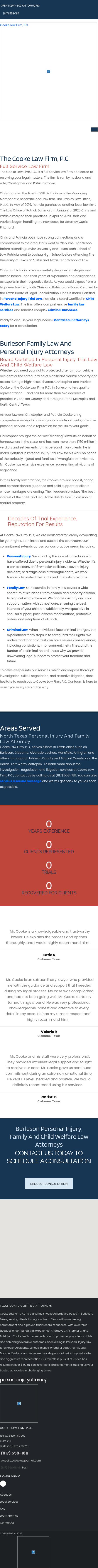 Cooke Law Firm, P.C. - Cleburne TX Lawyers