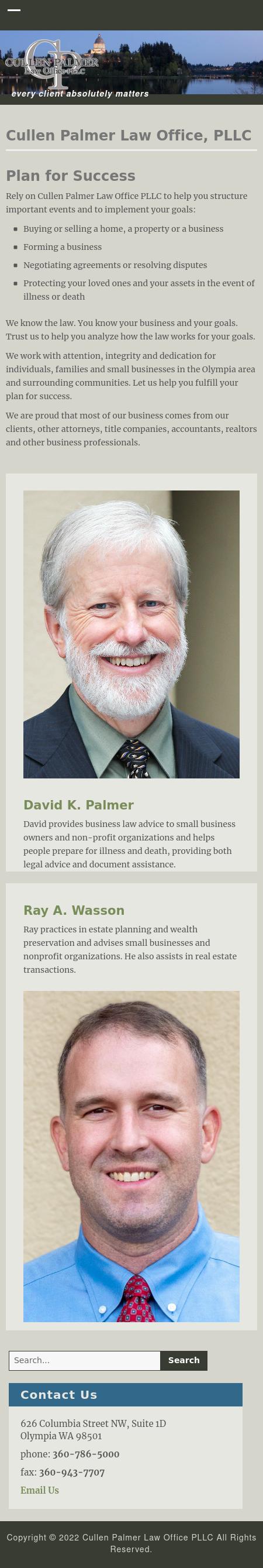 Cullen Palmer Law Office, L.L.P. - Olympia WA Lawyers