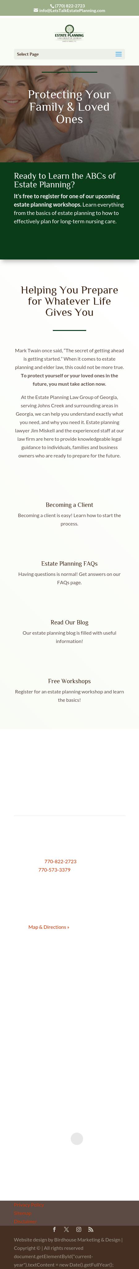 ESTATE PLANNING LAW GROUP OF GEORGIA, James M. Miskell P.C. - Johns Creek GA Lawyers