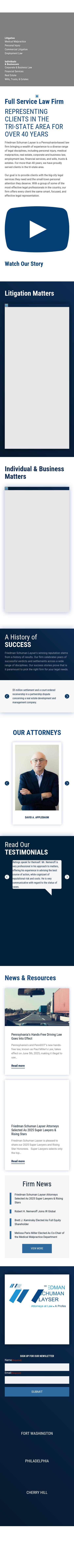 Friedman, Schuman, Applebaum and Nemeroff, P.C. - Wilmington DE Lawyers