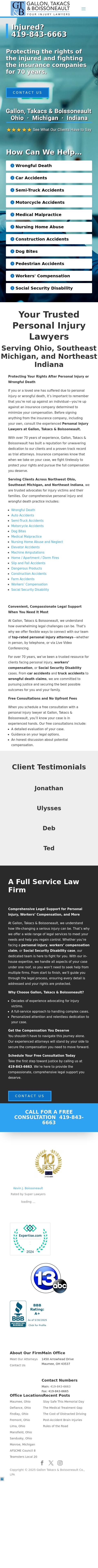Gallon Takacs Boissoneault & Schaffer Co LPA - Toledo OH Lawyers