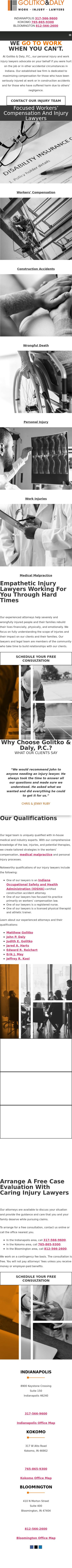 Golitko & Daly, P.C. - Indianapolis IN Lawyers