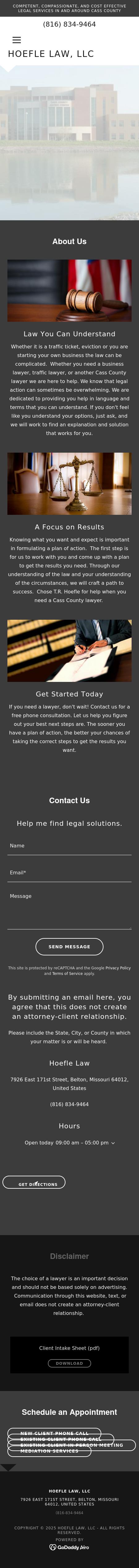 Hoefle Law LLC - Belton MO Lawyers