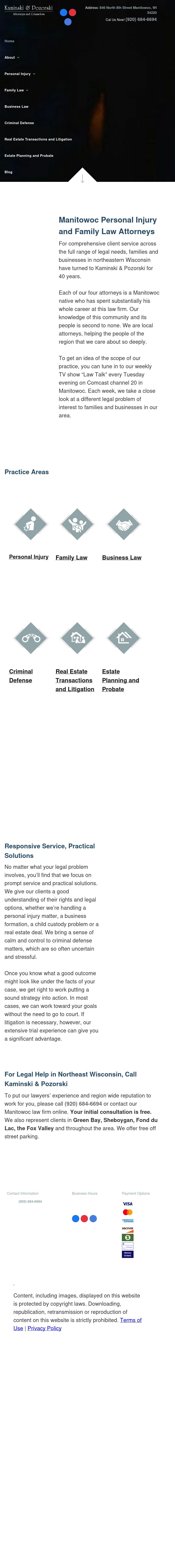 Kaminski & Pozorski - Manitowoc WI Lawyers
