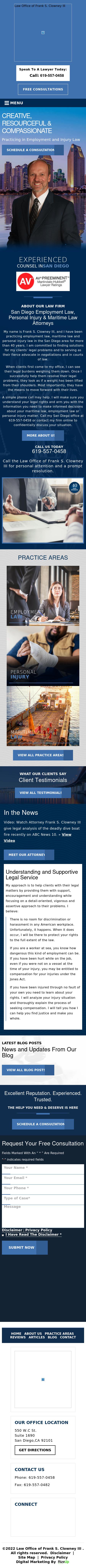 Law Office of Frank S. Clowney, III - San Diego CA Lawyers