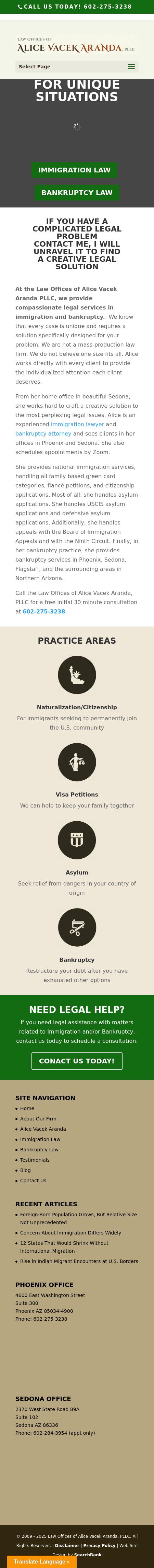 Law Offices of Alice Vacek Aranda, PLLC - Cottonwood  AZ Lawyers