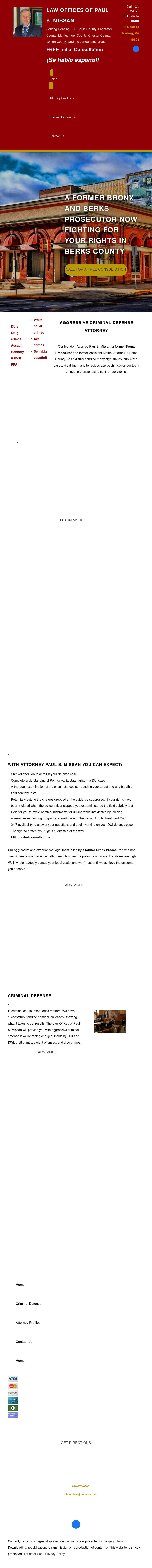 Law Offices of Paul S. Missan - Reading PA Lawyers