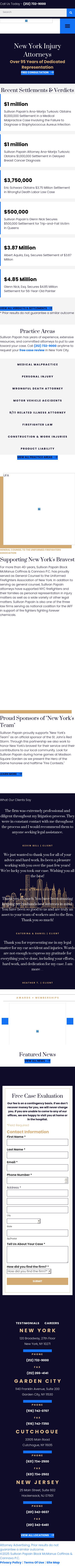 Sullivan Papain Block McGrath & Cannavo P.C. - New York NY Lawyers