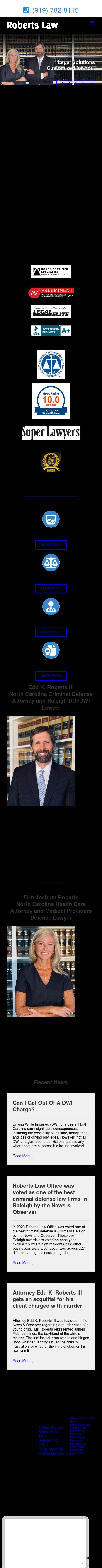 Roberts Law Office, PA - Raleigh NC Lawyers