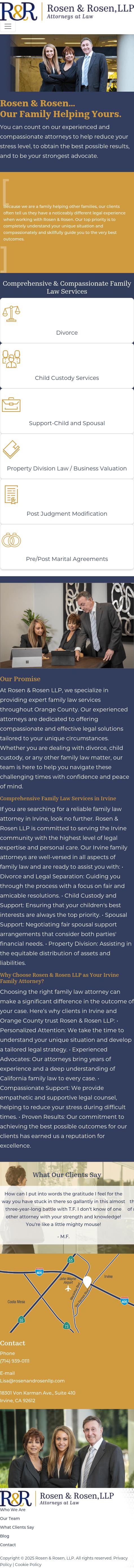 Rosen & Rosen, LLP - Orange CA Lawyers