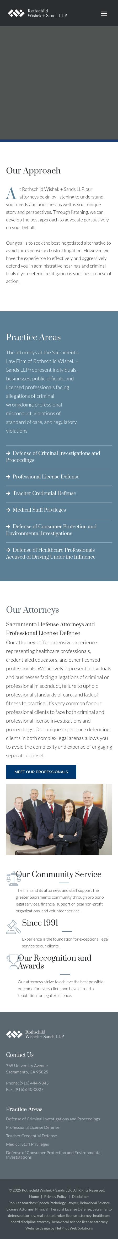 Rothschild Wishek & Sands LLP - Sacramento CA Lawyers