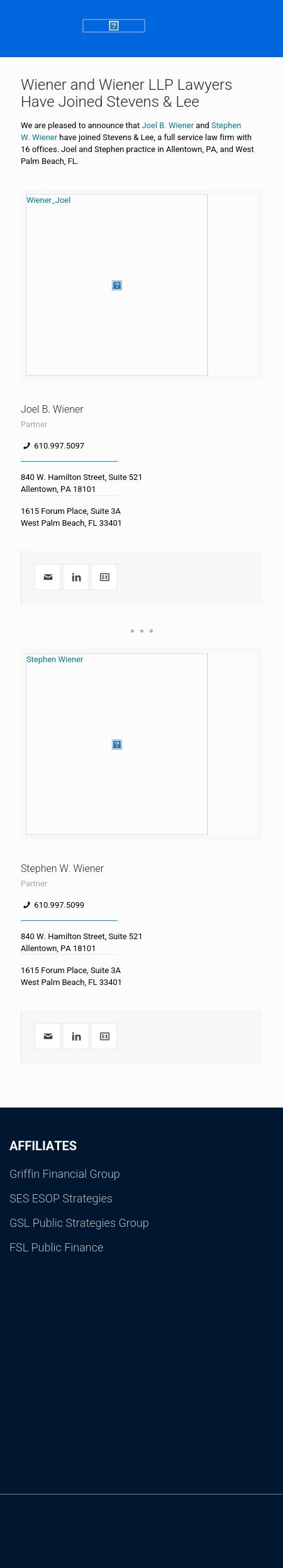 Wiener and Wiener LLP - Allentown PA Lawyers