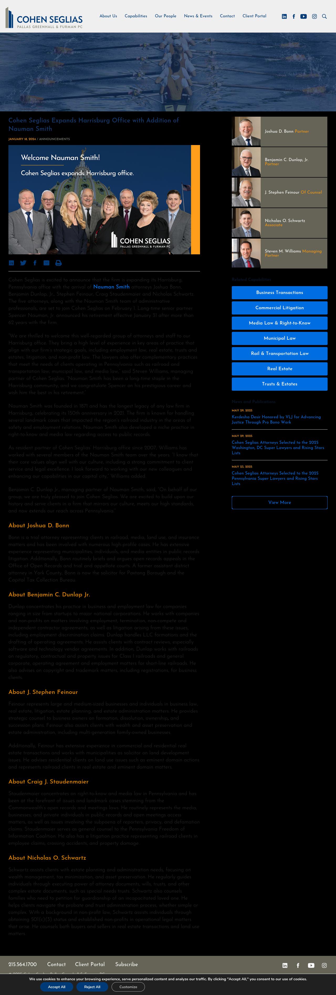 Nauman Smith Shissler & Hall, LLP - Harrisburg PA Lawyers