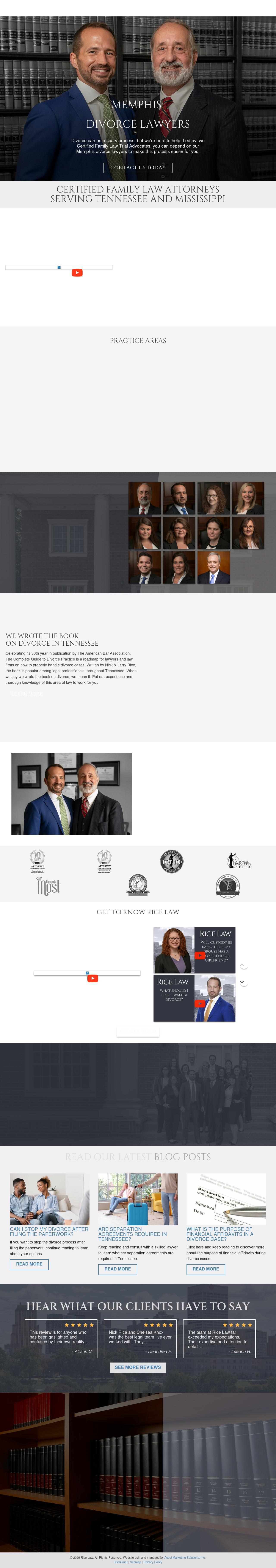 Rice Divorce Team - Memphis TN Lawyers