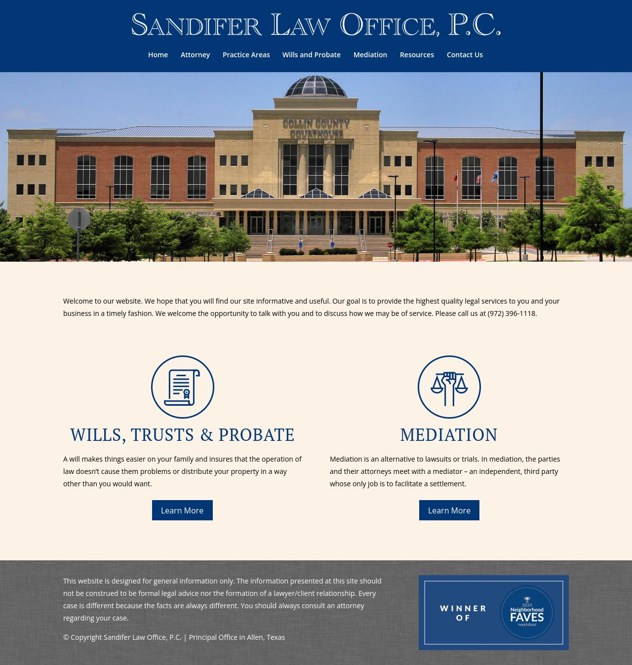 Sandifer Law Office, P.C. - Allen TX Lawyers