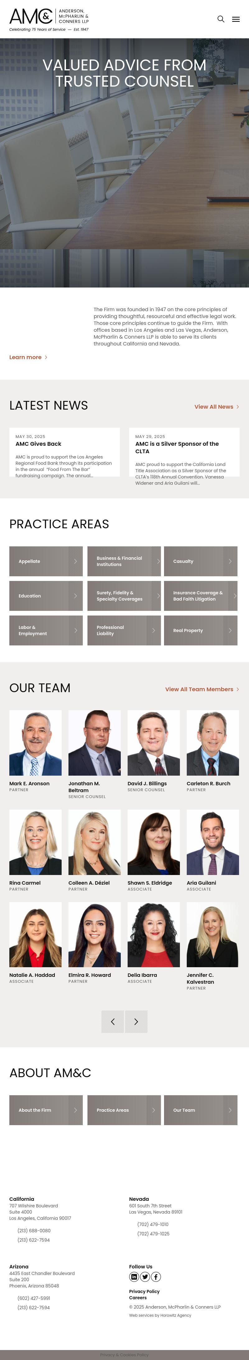 Anderson, McPharlin & Conners, LLP - Las Vegas NV Lawyers