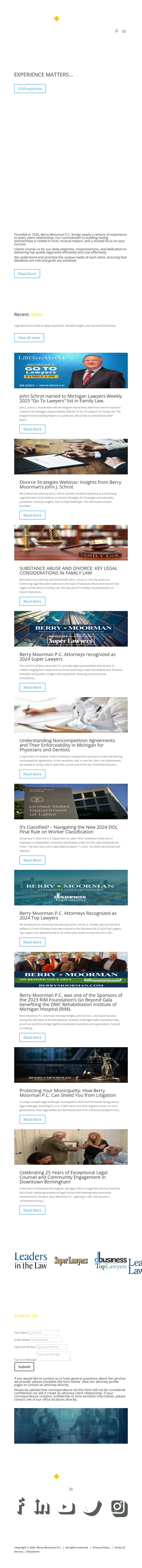 Berry Moorman PC - Ann Arbor MI Lawyers