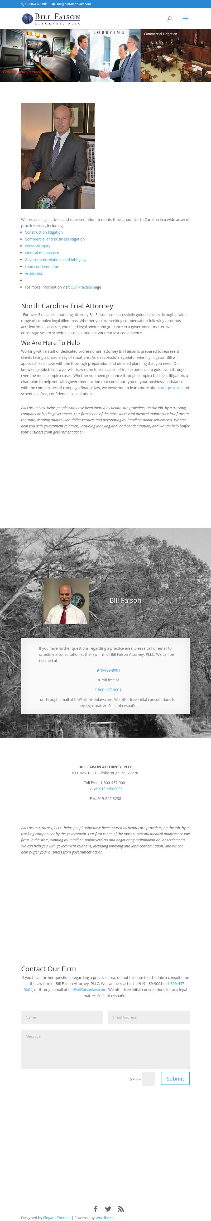 Bill Faison Attorney, PLLC - Durham NC Lawyers