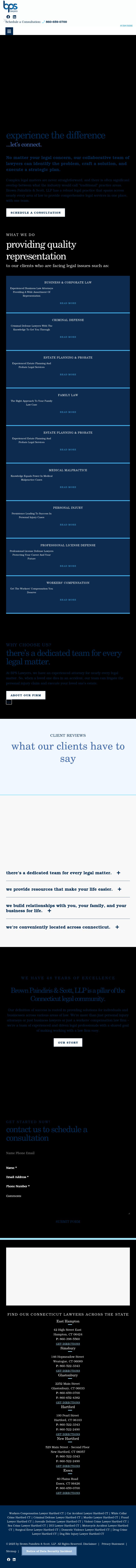 Brown Paindiris & Scott, LLP - Bristol CT Lawyers