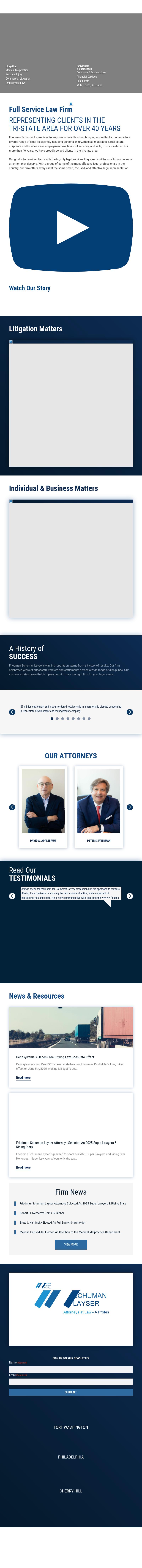 Friedman, Schuman, Applebaum and Nemeroff, P.C. - Wilmington DE Lawyers