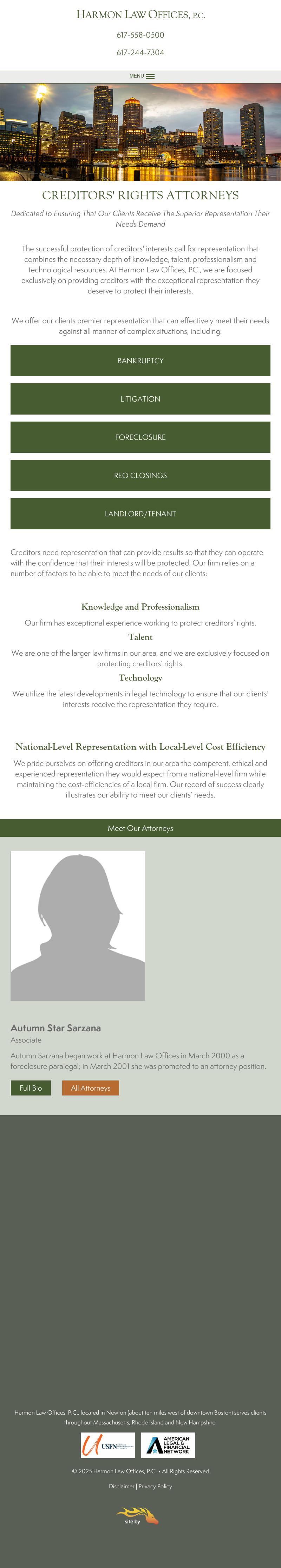 Harmon Law Offices, P.C. - Newton MA Lawyers