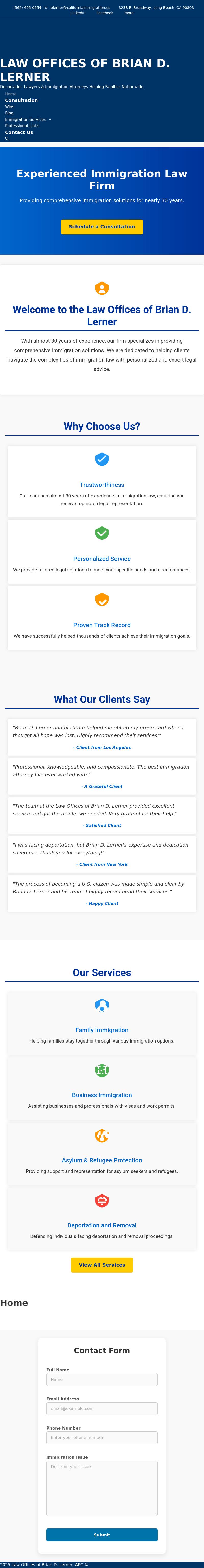 Law Offices Of Brian D. Lerner, APC - Long Beach CA Lawyers