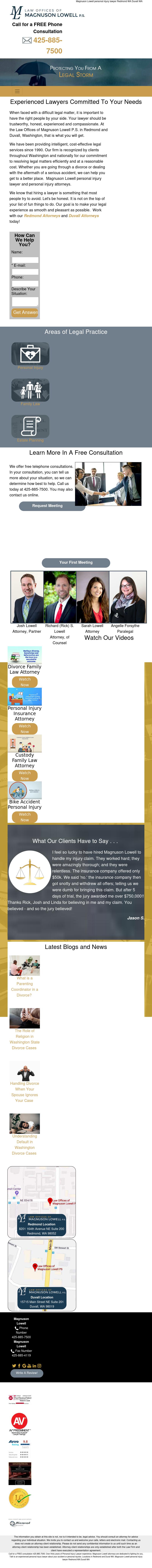 Law Offices of Magnuson Lowell P.S. - Redmond WA Lawyers