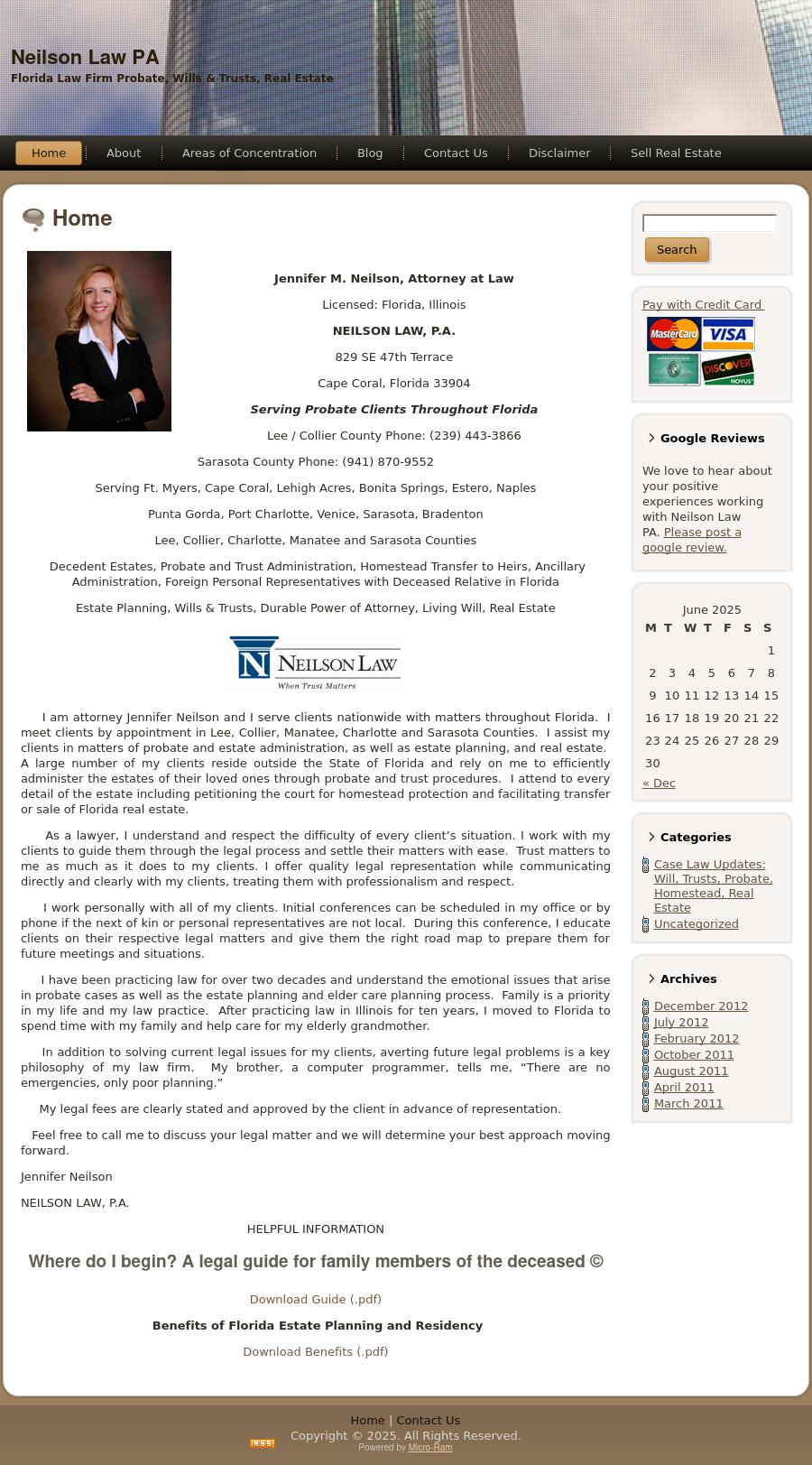 Neilson Law, P.A. - Probate, Trusts and Estates Law Firm - Sarasota FL Lawyers